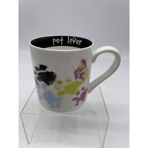Lenox Paw Prints Pet Lovers Mug American By Design Shimmer White With Paw Prints